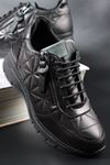 Mammamia - 6240 Siyah Fermuar Detaylı Kadın Günlük Ayakkabı