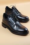 Alberto Rossi - 2745 Siyah Hakiki Deri Erkek Klasik Ayakkabı