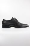Danacı - 9642 Siyah Hakiki Deri Hakiki Kösele Erkek Klasik Ayakkabı