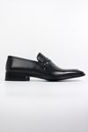 Fosco - 2873 Siyah Hakiki Deri Erkek Klasik Ayakkabı